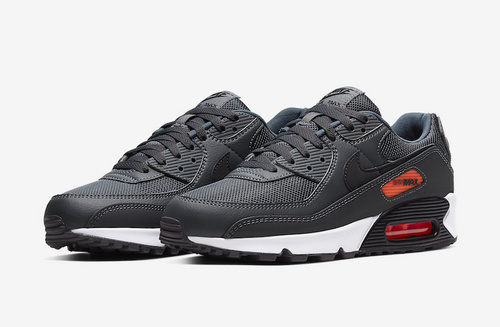 Air Max 90 in Grey with Bright Orange Accents 40-45-1e154936